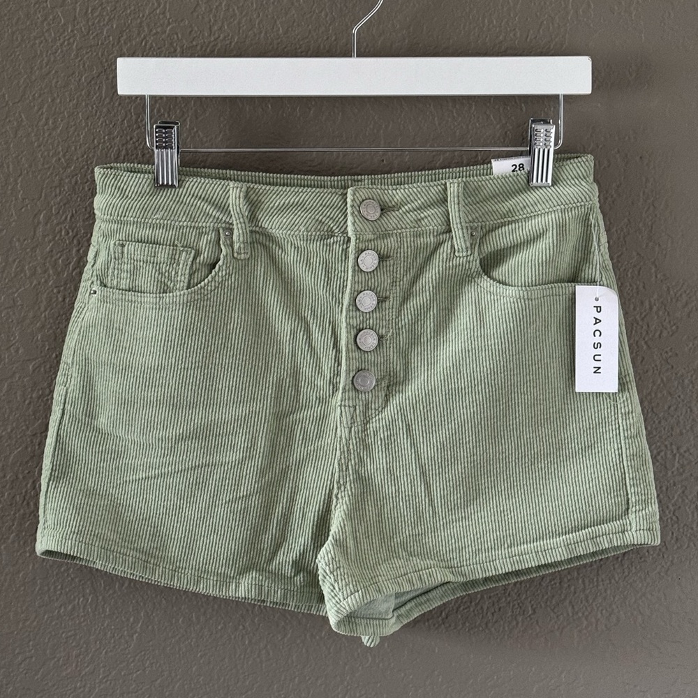 Corduroy High Wasted Shorts
